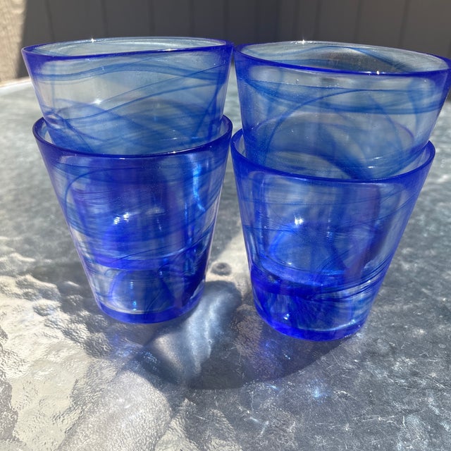 italydesign Bormioli Rocco "Murano" Low Ball Glasses For Sale - Image 4 of 4