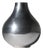 Polished Aluminum Bulbous Vase, 1980 For Sale