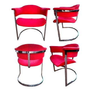Armchairs by Vittorio Introini for Mario Sabot, 1970s, Set of 4 For Sale