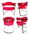 Armchairs by Vittorio Introini for Mario Sabot, 1970s, Set of 4 For Sale