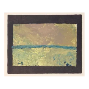 1957 Braque Lithograph Les Champs Varengeville