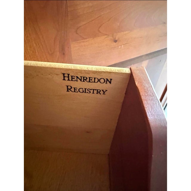 Henredon Henredon Regency Collection Solid Cherry Armoire For Sale - Image 4 of 12