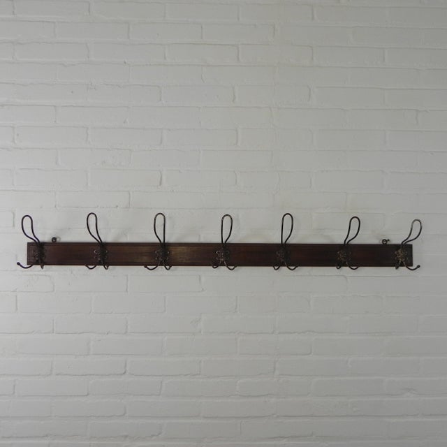 Wall Coat Rack with 7 Hooks with Gargoyles, 1930s For Sale - Image 11 of 12