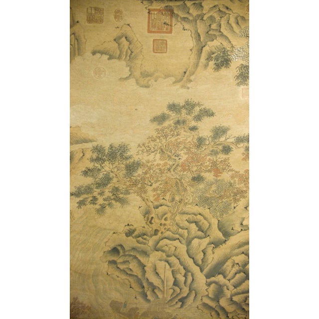 Early 20th Century Early 20th Century Chinese Landscape Scroll For Sale - Image 5 of 10