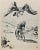 Rider is an original drawing in ink and watercolor realized by Michael Loys in the 20th Century. Good conditions. The...