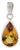 Modern Citrine Gemstone Charm Pendant by Carat&her For Sale