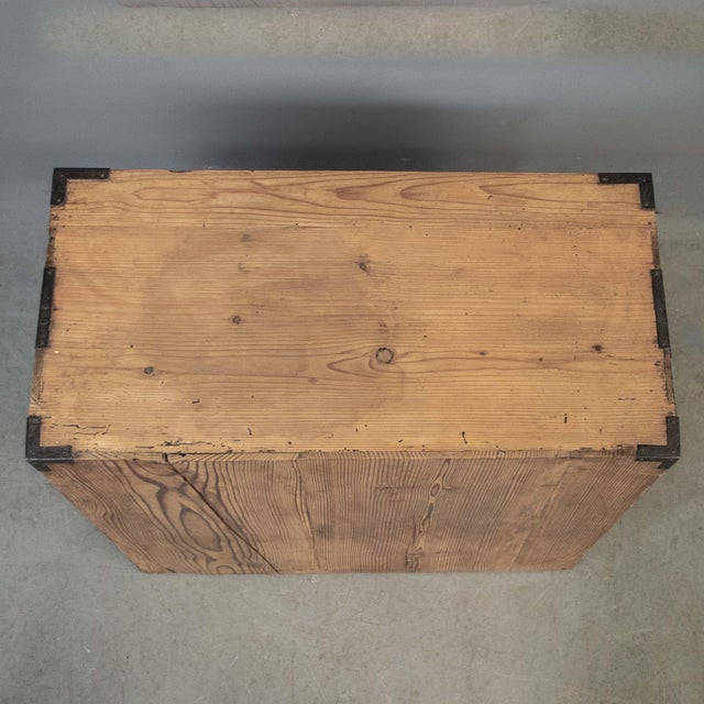 Sand Antique Japanese Cedar Merchant Chest For Sale - Image 8 of 8