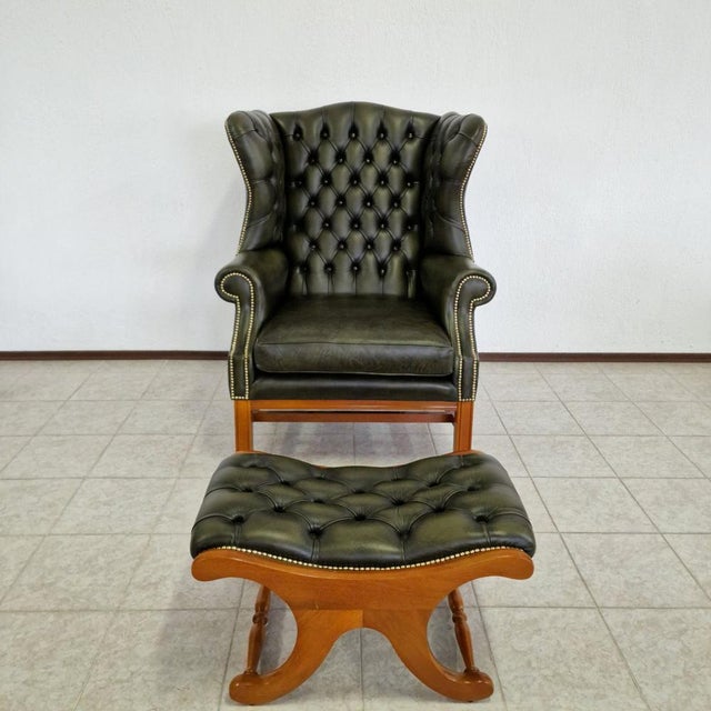 Chesterfield Sofa Set, 2000s, Set of 4 For Sale - Image 12 of 18