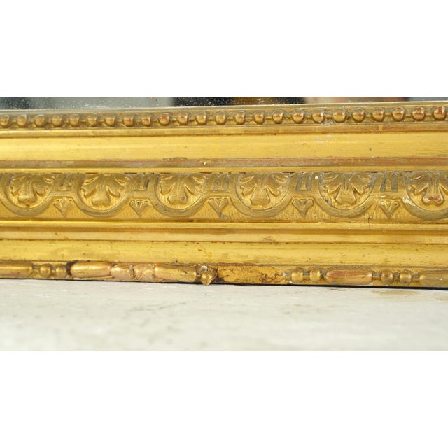 Antique French Louis Philippe Giltwood Mirror For Sale - Image 10 of 12