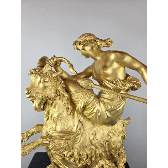 After Philippe-Laurent Roland, Bacchante Riding a Goat, 19th Century, Bronze For Sale - Image 3 of 18