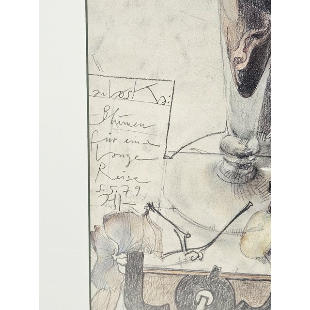 An original exhibition poster/print by Horst Janssen (one of the most important German graphic artists and draftsmen of...