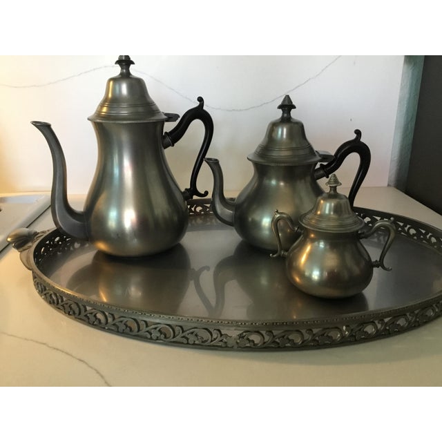 Platinum Royal Holland Vintage Tea and Coffee Set - Set of 5 For Sale - Image 8 of 10