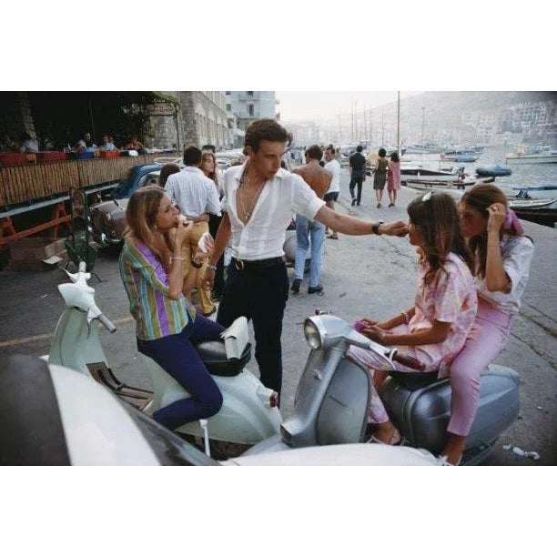 Porto Ercole 1967 The waterfront at Porto Ercole, Italy, August 1967. (Photo by Slim Aarons) Slim Aarons was one of the...