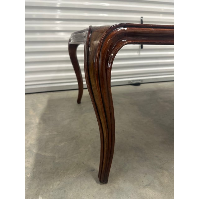 Early 21st Century Theodore Alexander Keno Brothers "Fine Point Ii" Exotic Veneer Cocktail Coffee Table For Sale - Image 5 of 14