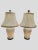 Pair of 1970s Chapman White Floral and Bird Relief Chinoiserie Lamps With White Silk Patterned Shades For Sale - Image 13 of 13