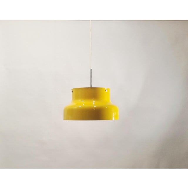 Yellow Bumling pendant lamp 40cms Designed by Anders Pehrson in 1968 and made by one of Sweden’s best known lighting...