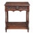 British Carved Oak Single Drawer Table C.1920's For Sale