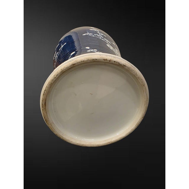 Late Qing dynasty (1644–1912), circa 1880–1910 An imposing Chinese blue and white baluster vase of generous proportions,...