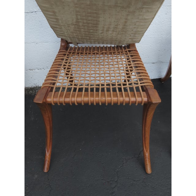 Kreiss Klismos Mid Century Modern Dining Chairs Solid Wood Set of Five 6439a For Sale - Image 16 of 18