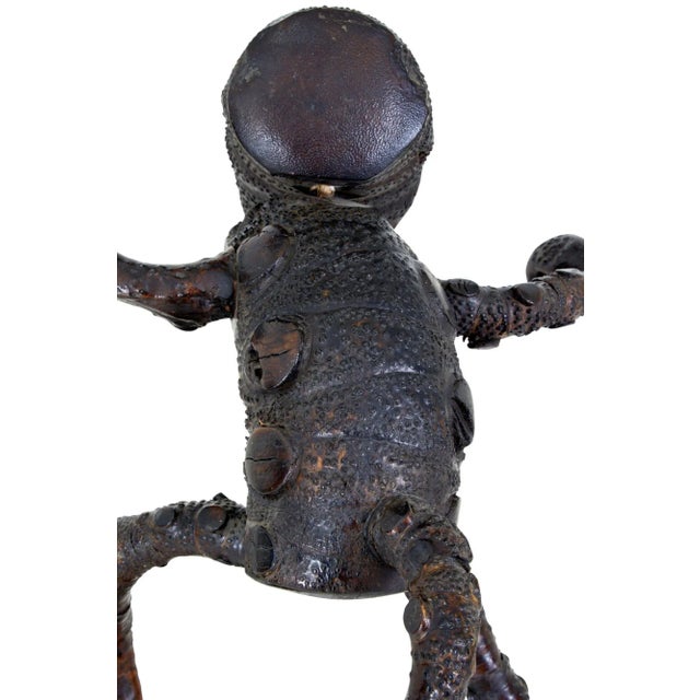 20th-Century Carved Mango Wood Novelty Dinner Gong For Sale - Image 4 of 12