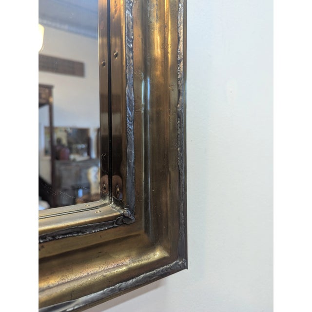 French Brutalist Mid Century Mirror For Sale In New York - Image 6 of 8
