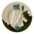 Antique French Salins Majolica Asparagus & Artichoke Plate — C. 1890 For Sale