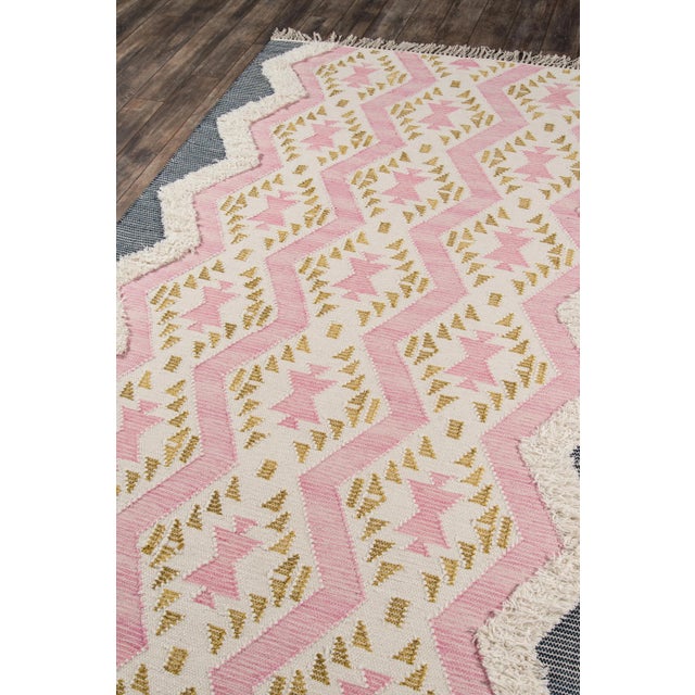Contemporary Novogratz by Momeni Indio Beverly in Pink Rug - 2'X8' Runner For Sale - Image 3 of 8