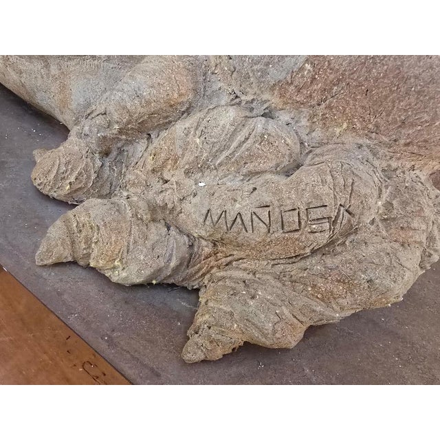 Ceramic Mañosa, Large Sculpture of a Reclining Woman, 1970, Terracotta For Sale - Image 7 of 12
