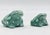 Green Emilia Castillo Pure Silver & Porcelain Frog Salt & Pepper Shakers, Taxco 1998 For Sale - Image 8 of 10