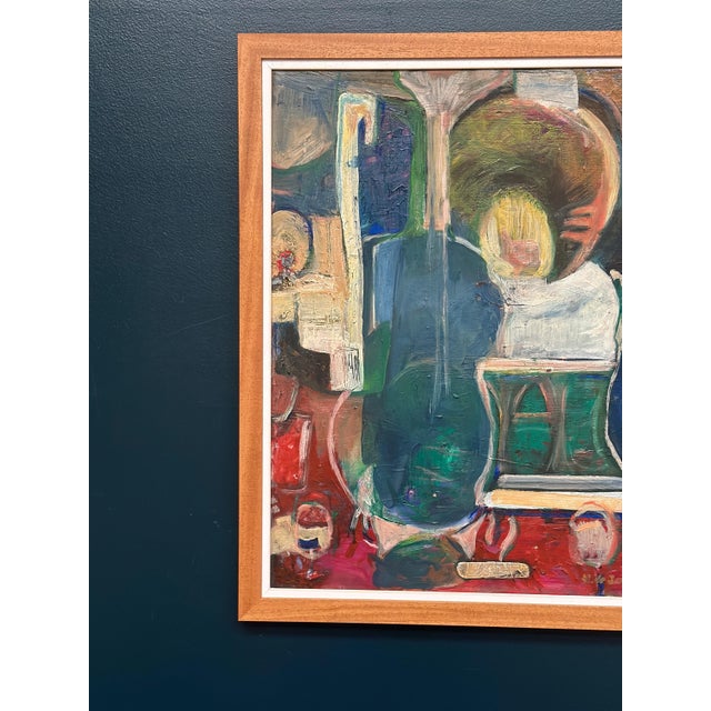 1990s Hendrik De Jong, Abstract Composition, 1994, Oil on Canvas, Framed For Sale - Image 5 of 18