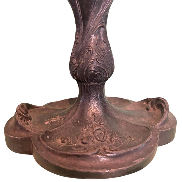 Pairpoint Antique 1904 Art Nouveau Candleholder Candlestick Candle Holder 6155 For Sale In Tampa - Image 6 of 12