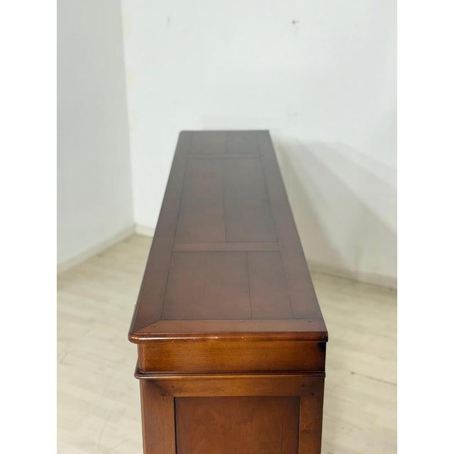 English Style Mahogany Office Sideboard with Roll-Up Doors, 1960s For Sale - Image 9 of 12