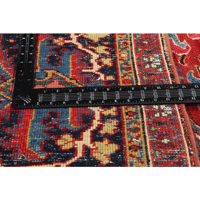 Textile Late 19th Century Persian Heriz Rug, 12'00 X 14'00 For Sale - Image 7 of 10