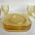 Early 20th Century Set of 12 Yellow Depression Era Glasses and Plates For Sale - Image 10 of 13