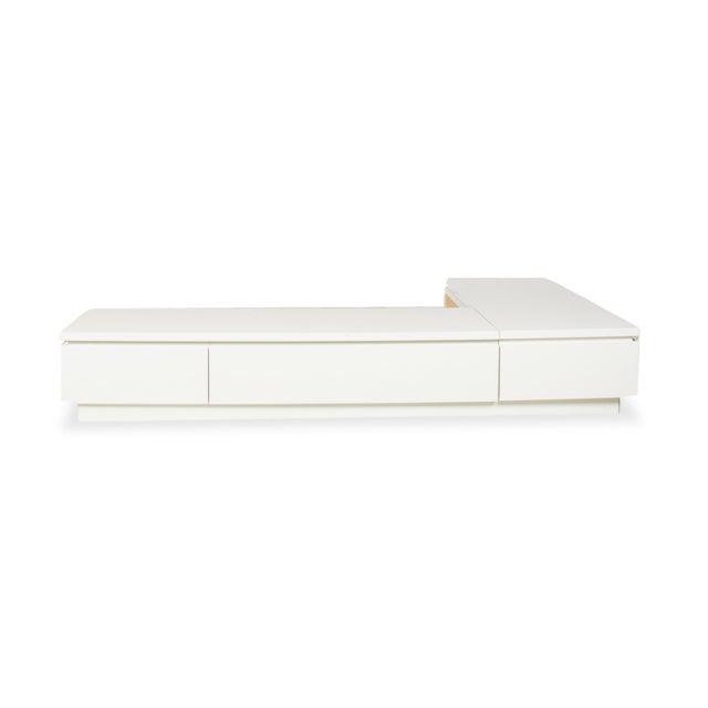 Cube Wooden Sideboard in White from Lübke For Sale - Image 14 of 17