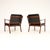Vintage Danish Leather Armchairs from Ole Wanscher, 1960s, Set of 2 For Sale - Image 4 of 11