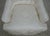 Textile Pair Bright White Damask Upholstered Club Chairs For Sale - Image 7 of 12