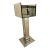 French Art Deco Mirrored Pedestal Side Table For Sale