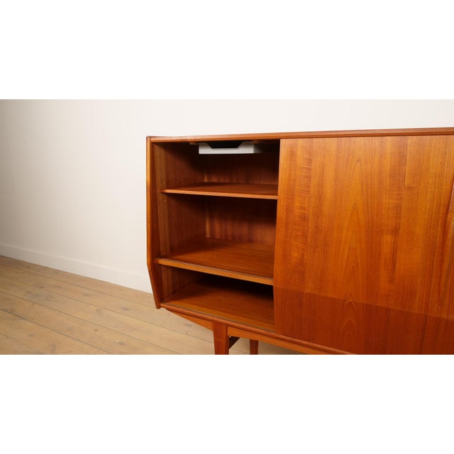 Vintage Danish Highboard in Teak For Sale - Image 10 of 17