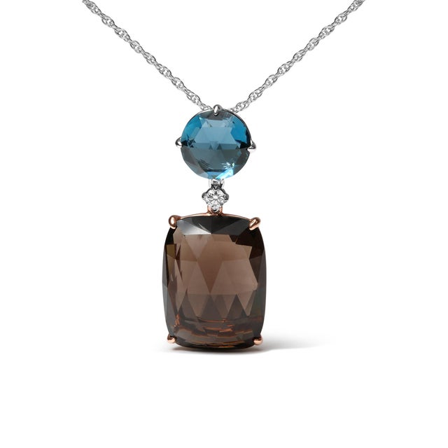 Celebrate any occasion with the beauty and allure of natural gemstones! This lovely pendant necklace is crafted from...