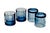 Mid-Century Modern Vintage Anchor Hocking Old Fashioned Glasses in Tartan Blueberry, Set of 4 For Sale - Image 3 of 11
