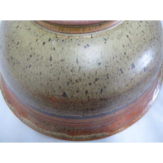 Wally Schwab Pacific Nw Master Pottery XL Serving Mixing Bowl 17" For Sale - Image 10 of 17
