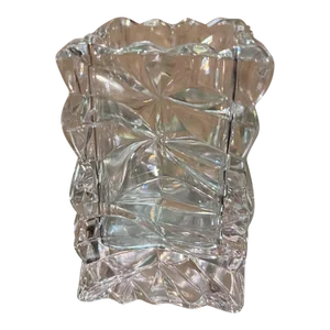 1970s Rosenthal Studio Linie Crystal Crinkle Vase Germany