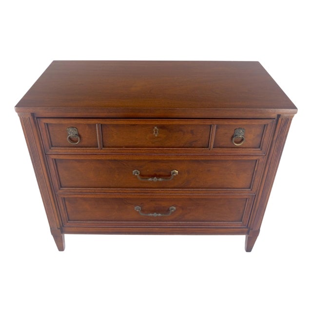 Satinwood 3 Drawers Bachelor Chest Dresser by Century Furniture MINT! For Sale
