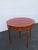 French Demilune Inlay Leather Top Console Flip Top Card Table 6916 For Sale - Image 9 of 18
