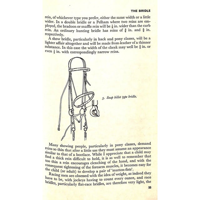 1980s "Saddlery: Modern Equipment for Horse and Stable" 1985 Edwards, E. Hartley For Sale - Image 5 of 7