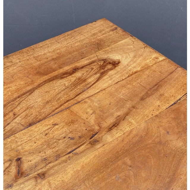 Wood Italian Console Table of Hand Carved Walnut From the Early 19th Century For Sale - Image 7 of 11