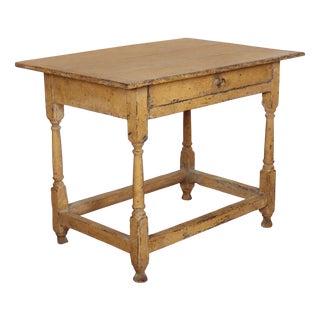 English Oak Side Table For Sale