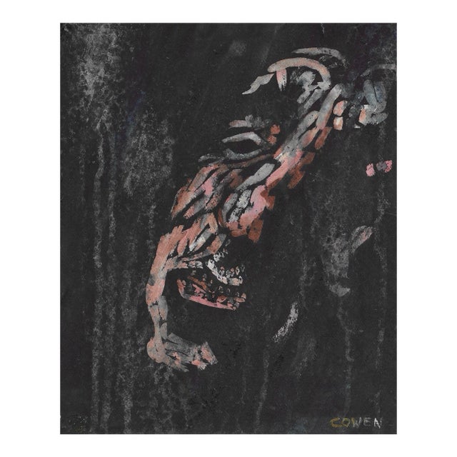 1990s Beth Cowen Modern Portrait Painting For Sale