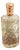 Perfume Bottle in Cut Glass with Gold Cap For Sale